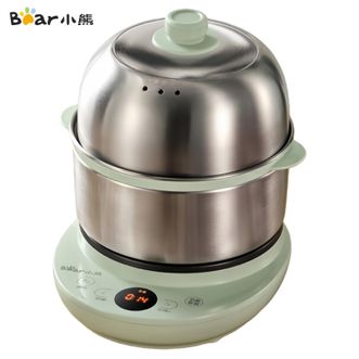 小熊/Bear  煮蛋器 蒸蛋器煎蛋器煎盘双层迷你电蒸锅家用早餐蒸玉米红薯锅早餐神器