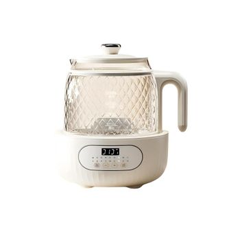 摩 动/modong  全玻璃养生壶0胶0拼接恒温壶1.5L大容量花茶壶煮茶壶烧水壶800W电热水壶MD-YS02-C