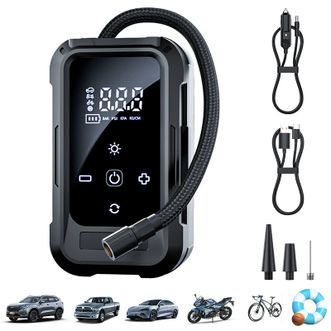 随途/suitu  有线无线DC/12V点烟器+Type-c充电双电源汽车充气泵 9905A