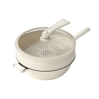 温仑山/VELOSAN  黑晶超耐磨微压锅 炒菜锅 轻柔星光白炒锅VE015 32cm