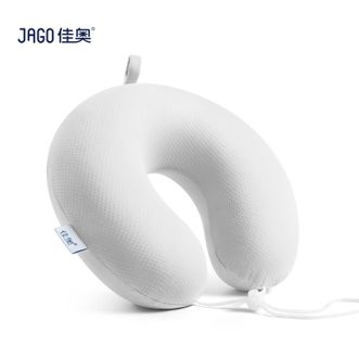佳奥  U型枕天然乳胶一体成型颈枕飞机汽车旅行办公室午睡枕头  30x30x9cm