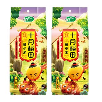 十月稻田  黄小米400g*2袋圆 润饱满，色泽金黄