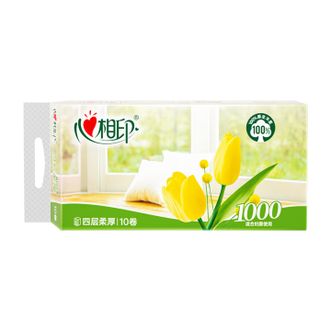 心相印  选系列4层100克无芯足量实惠提装 4层 100g/卷*10卷 1提
