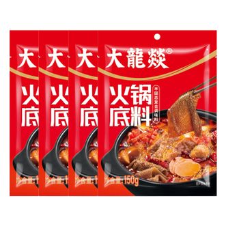 大龙燚  老成都牛油火锅底料150g*4袋（一料多用 优选材料 好味道）