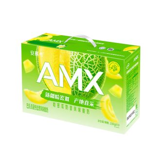 伊利 安慕希AMX新疆哈密瓜奶昔风味酸奶230g*10瓶/箱