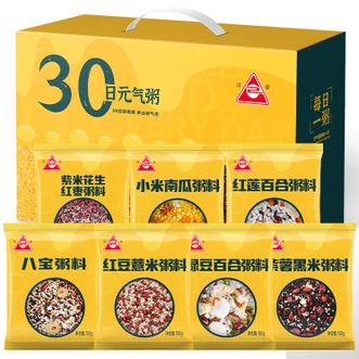 川珍  每日一粥30日元气粥3kg/盒 (100g*30袋）七种口味五谷杂粮粥