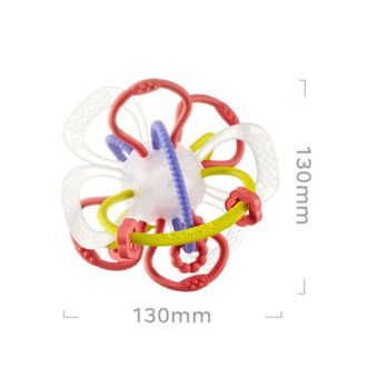 babycare  宝宝牙胶磨牙咬咬胶 曼哈顿手抓球 粉