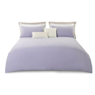 洁玉  都市漫想柔软亲肤床单枕套被套床上用品四件套-紫 J4722