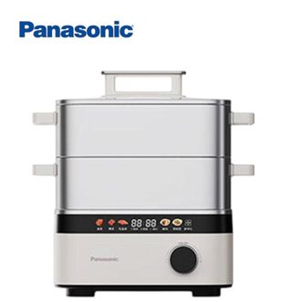 松下/Panasonic  10L嗨蒸锅多层电蒸锅多功能电煮锅多用途电热锅智能预约双层蒸笼炖蒸煮一体  NF-ST1