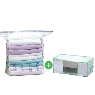 太力/TAILI  真空压缩收纳袋 牛津布艺衣服棉被整理袋储物袋50L 1个装