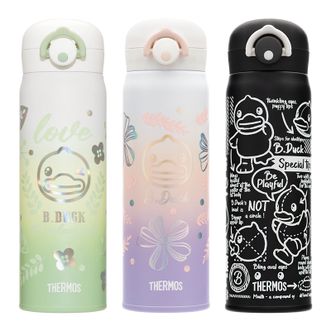 膳魔师（THERMOS）  儿童保温杯316L不锈钢弹盖直饮杯带卡扣出行杯学生杯礼物上学TCMT