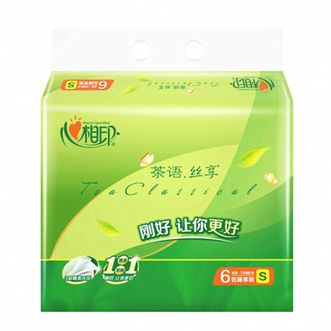 心相印 茶语丝享抽纸 3层130抽 6包/提