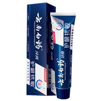 云南白药  牙膏 双效抗敏水润薄荷 150g