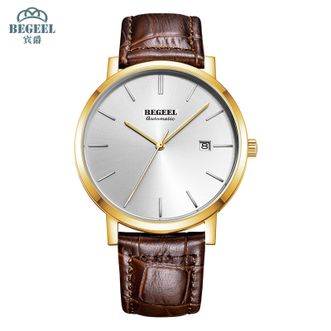 宾爵/BEGEEL  黎明之剑全自动机械男表防水简约腕表  新品