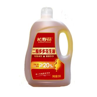长寿花LONGEVITY FLOWER  二酯多多花生油20%DAG含量 轻酯健康 香味浓郁 5L装食用油