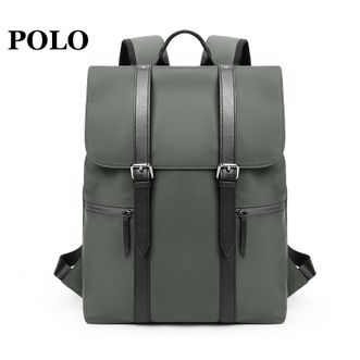 POLO双肩包男时尚潮流百搭旅行背包14寸大容量电脑背包大学生书包092801