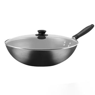 苏泊尔（SUPOR）炒锅30cm 轻炒锅铁锅精铁锅 圆底锅明火专用锅 FC30P2