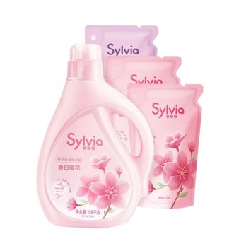 立白 香维娅香氛洗衣液7.8斤套装（1.8kg+700*3袋）