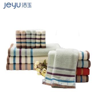 洁玉/jeyu  毛巾加厚洗脸毛巾素色毛巾单条装成人礼盒毛巾【颜色随机】