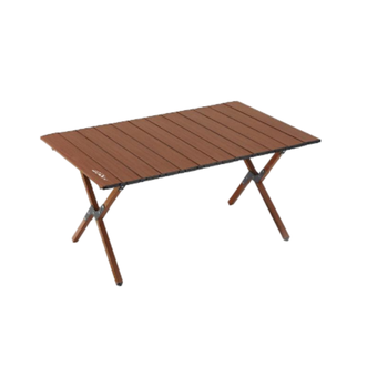 沃特曼/Whotman  蛋卷桌户外胡桃木色中号桌桌椅野外桌子中号75061