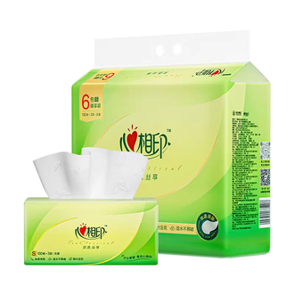 心相印茶语丝享系列3层130抽*6包纸巾（新旧交替发货）