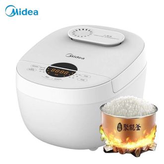 美的/Midea  智能电饭煲电饭锅家用4L匠铜聚能釜内胆快速饭蒸煮米饭锅FB40E108