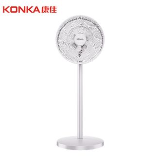 康佳/Konka  落地电风扇十叶扇立式低噪家用宿舍风扇节能强劲大风力空气循环广角送风