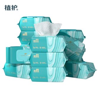 植护  青黛湿厕纸80片*6包 可冲散 家厕纸湿巾男女可用 柔软洁净私处洁厕湿纸巾
