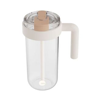 AKS  冰霸杯户外吸管塑料杯大容量耐高温茶杯带刻度便携运动水杯1500ml   AKS676