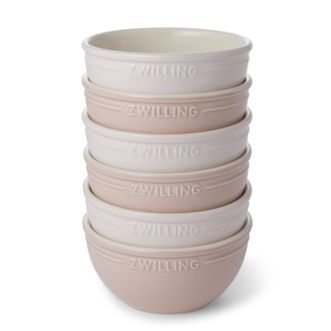 双立人（ZWILLING）  Now系列家用饭碗套装粉色6件套+双立人粉色筷子6双