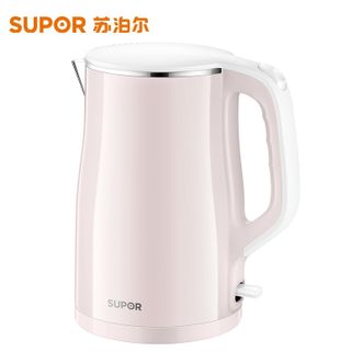 苏泊尔（SUPOR）  电热水壶烧水壶电水壶1.5L容量热水壶 家用恒温水壶双层防烫实时开水壶304不锈钢