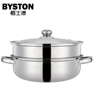 栢士德 蒸汤锅BST-06 铁素体型不锈钢锅 28CM 厨房用具