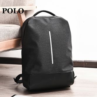 POLO保罗简约商务休闲双肩包电脑包男女旅行背包书包抖音网红款90611