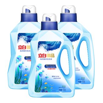 立白  御品海洋精华智净洗衣液  轻松瓦解顽固污渍  1kg*3瓶