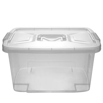 美丽雅  透明手提收纳箱14L 化妆品衣服杂物玩具书籍药盒收纳箱  HC066724