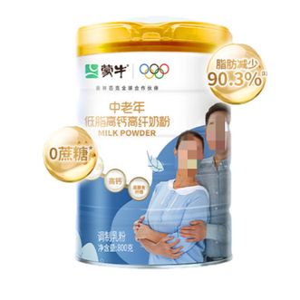 蒙牛  中老年低脂高钙高纤奶粉800g/罐
