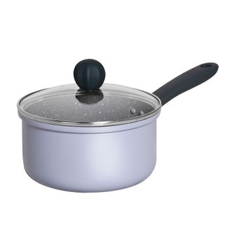 炊大皇（COOKER KING）  奶锅不粘锅宝宝辅食锅热奶锅小汤锅匠紫系列18cm JZ18NG