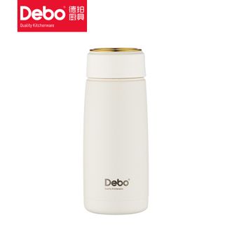 德铂（Debo）  瑞恩真空保温杯316不锈钢内胆学生办公室真空保温杯300ml 白色DEP-770（白）