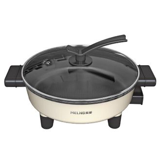 美菱/MELNG  电火锅电煮锅家用5L大容量多用途锅涮火锅专用锅不粘涂层MT-W5120