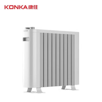 康佳/Konka  石墨烯电暖器 KDND-1501-P 白色 烘鞋 倾斜断电 三挡温度调节 3秒速热