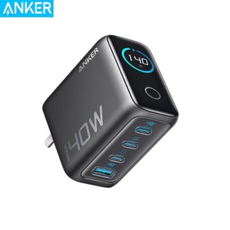 安克  充电器A2697【深灰色】 智显充140W氮化镓屏显type-c多口pd快充100W头适用苹果17iPhone手机笔记本电脑