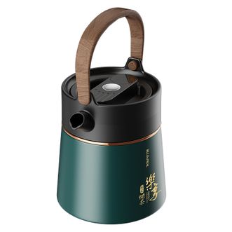 贝洛可  家用316不锈钢保温水壶泡茶壶大容量保温水壶 乐享-提梁焖茶壶1100ml BK136