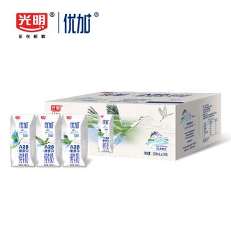 光明  优加A2β-酪蛋白纯牛奶200ml*24盒