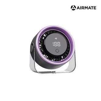 艾美特/Airmate  桌面循环扇 桌面小风扇小型家用静音办公室桌usb充电风扇长续航学生宿舍 智能LED大屏 大容量电池持久续航 AH30