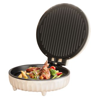 奥克斯  电饼铛双面加热家用煎饼锅烙饼锅不粘易洁电煎锅煎烤机早餐机薄饼机26CM小型