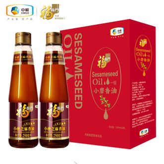 福临门  中粮一级小磨香油礼盒250ml*2