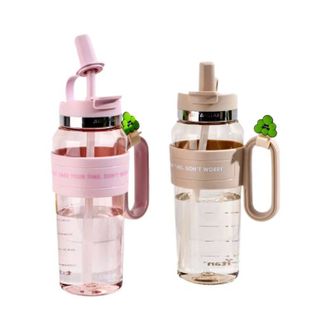 希乐  奶昔冰霸杯巨无霸水杯塑料杯运动水杯吸管杯1200ml   XL-2591-1.2