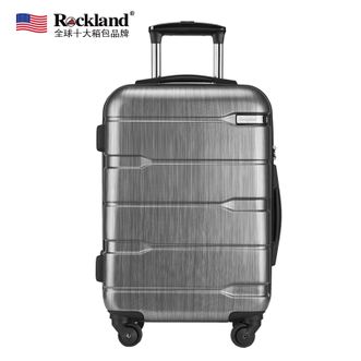 洛克兰/ROCKLAND  岩石款万向轮登机拉杆箱耐磨抗摔行李箱 旅行 灰色 20英寸