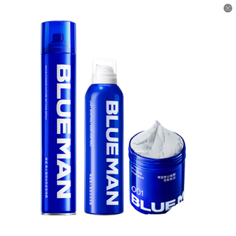 尊蓝/PRIMEBLUE  男士造型套装（定型喷雾320ml+泡沫发蜡210ml+发泥90g） YLH