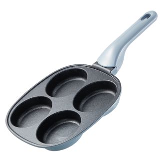 炊大皇（COOKER KING）  煎锅不粘锅早餐盘四孔煎蛋平底锅18cm GL18BF